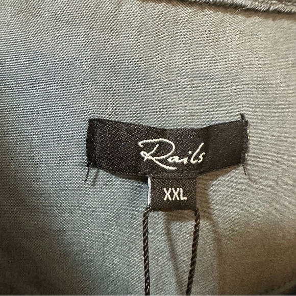 NWT Rails Rhen Polo Shirt Terry Blue Mirage in Terry Blue Mirage XXL - Picture 5 of 11